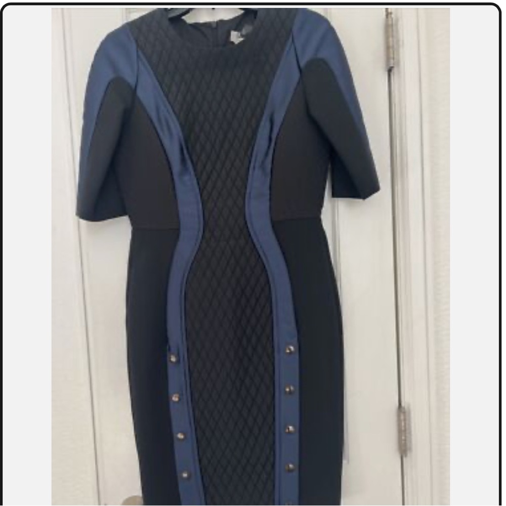 Sportmax / 10 / Vintage designer black and navy dress - Picture 8 of 8